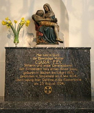 Klara Feys grav i Simpelveld