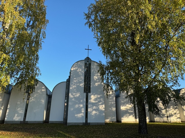 Utsiden av St. Magnus kirke i Lillestrøm