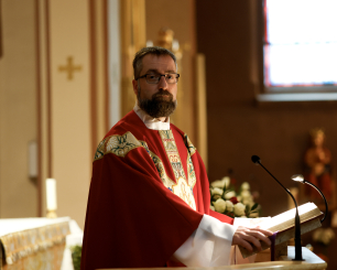 Mgr. Fredrik Hansen i St. Olav domkirke, Oslo. 