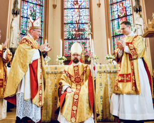 Biskop Fredrik Hansen under bispevielsen i St. Olav domkirke 18. januar 2025. 